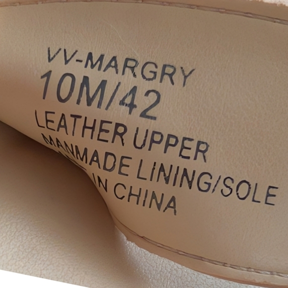 Vince Camuto Margry Nude Block Heel Sandals Size 10 - Picture 8 of 9